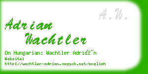 adrian wachtler business card